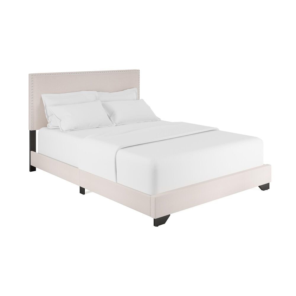 The Monday Company Full Upholstered Bed in Cream, , large