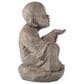 Alfresco Home Wishing Buddha Patio Statue in Brown, , large