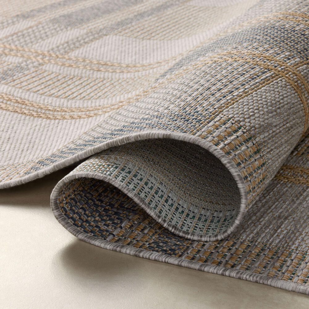 Loloi II Birch 9&#39;2&quot; x 13&#39; Bone and Gold Indoor/Outdoor Area Rug, , large