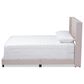 Baxton Studio Brady King Upholstered Bed in Beige, , large