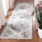 Safavieh Micro-Loop Oriental 2"3" x 9" Grey and Ivory Runner, , large
