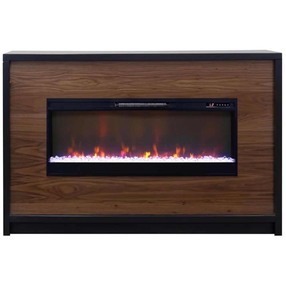Legends Furniture Aria 62" Fireplace Mantel in Seal Skin, , large