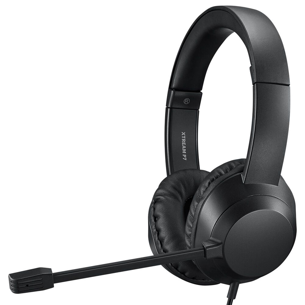 Adesso Wired Stereo Headset with AI Control in Black, , large