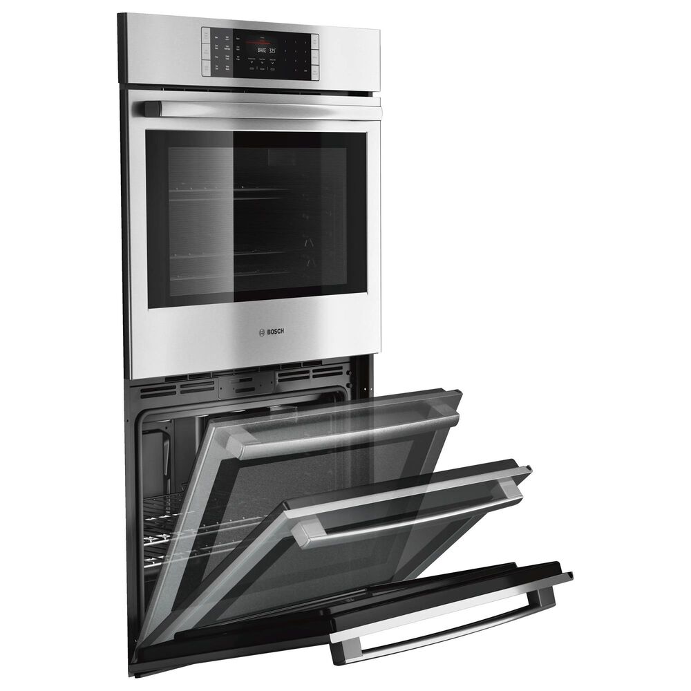 Bosch Benchmark 2-Piece Kitchen Package with 30&quot; Double Electric Wall Oven and 36&quot; Gas Cooktop in Stainless Steel, , large