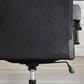 Simeon Collection Leather Desk Chair in Smooth Black, , large