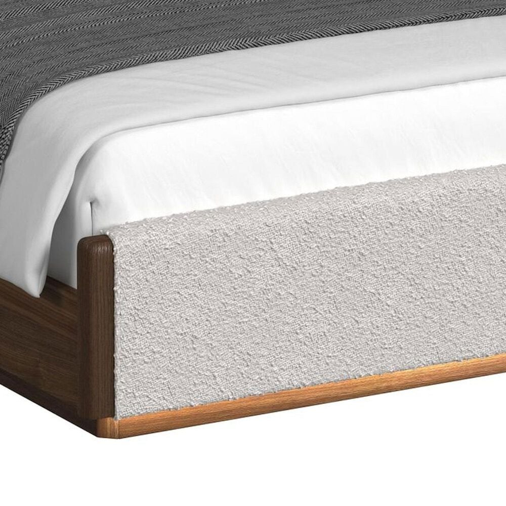 37B Brisbane Queen Upholstered Footboard in Brown, , large