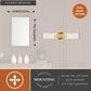 Vaxcel Levitt 2-Light Wall Sconce in Satin Brass, , large