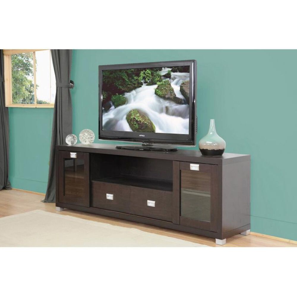 Baxton Studio Baxton Studio Gosford 69.5" TV Stand in Dark Brown NFM