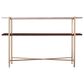 Southern Enterprises Ardmillan Storage Console Table in Brass, Tobacco, and White, , large