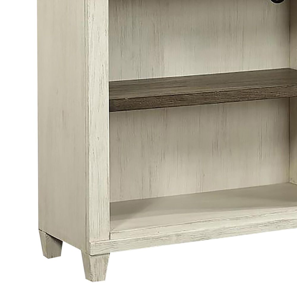 Riva Ridge Caraway Open Bookcase in Aged Ivory, , large