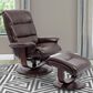 Simeon Collection Knight Manual Reclining Swivel Chair and Ottoman in Robust, , large