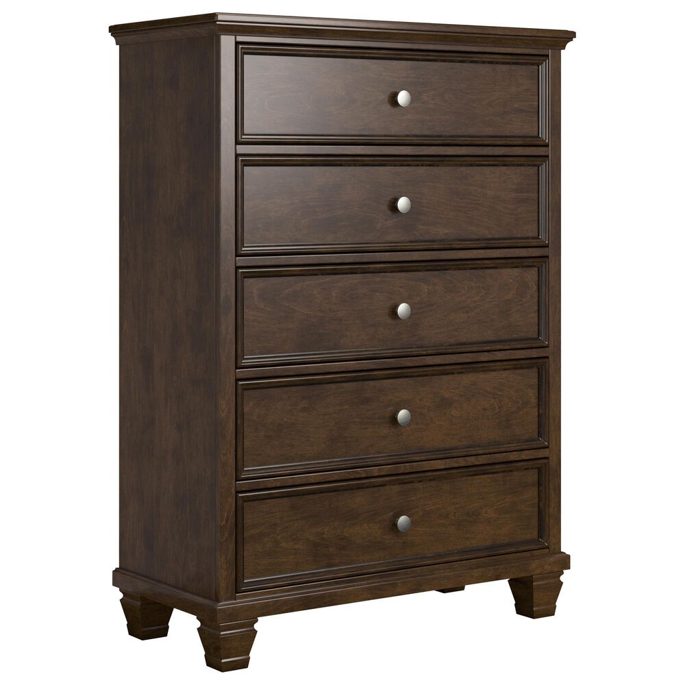 Ashley Danabrin 5-Piece Full Panel Bedroom Set in Brown, , large