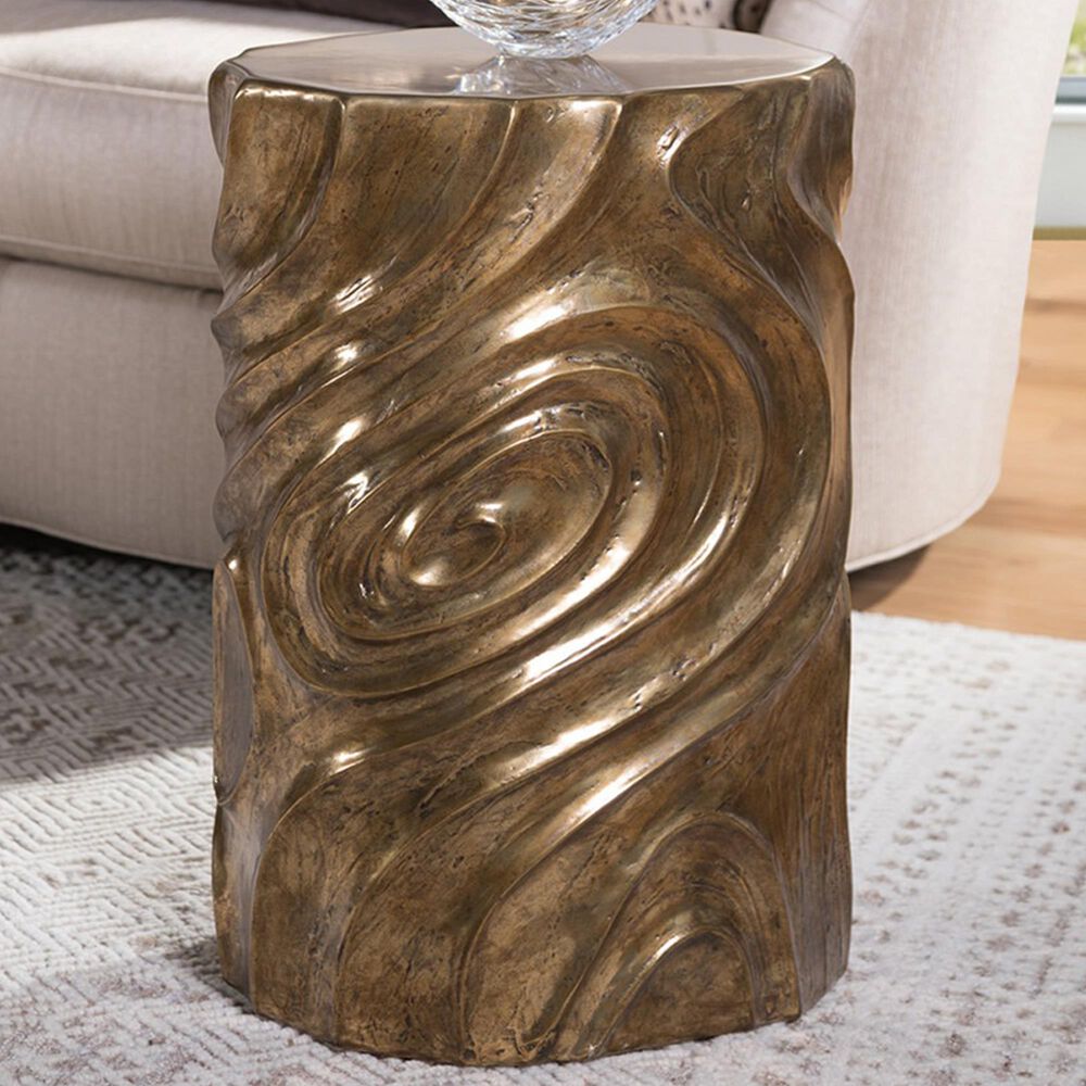 Artistica Metal Catalan End Table in Bronze, , large