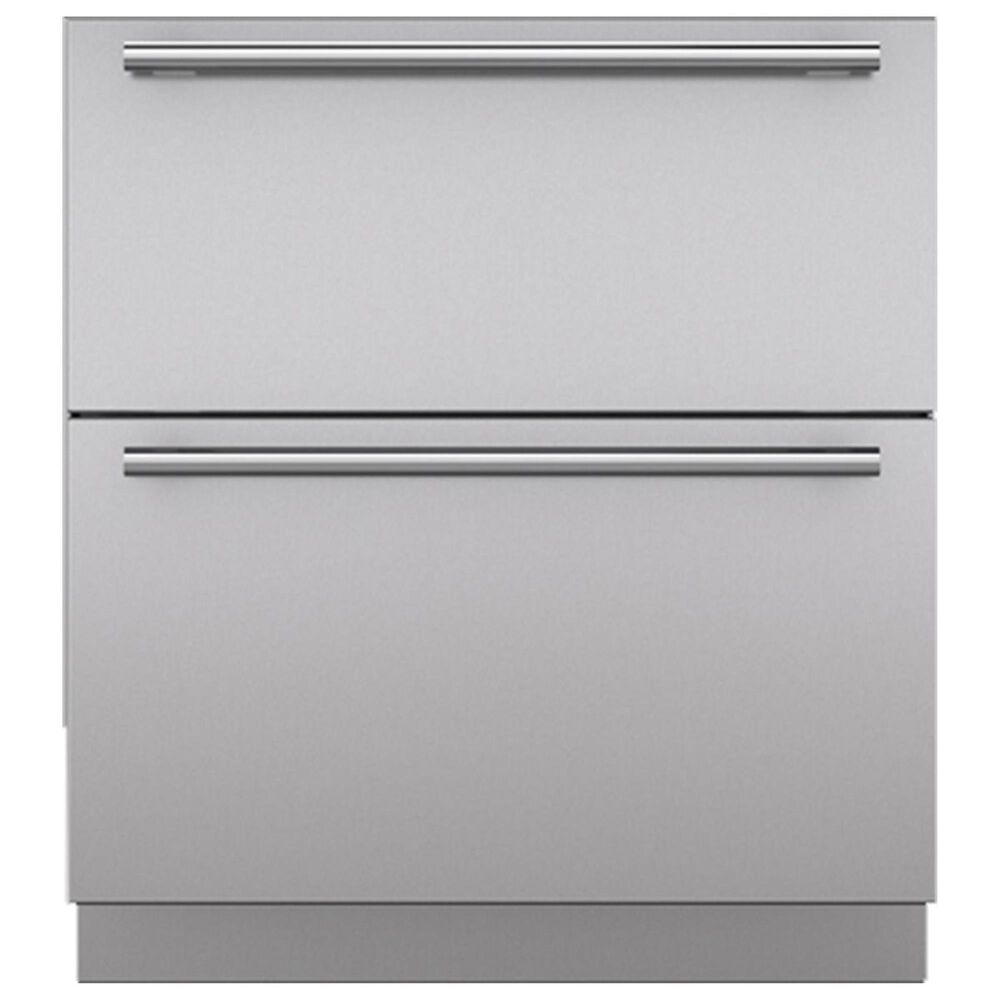 Sub-Zero Integrated 30" Drawer Panels with Tubular Handles in Stainless Steel, , large