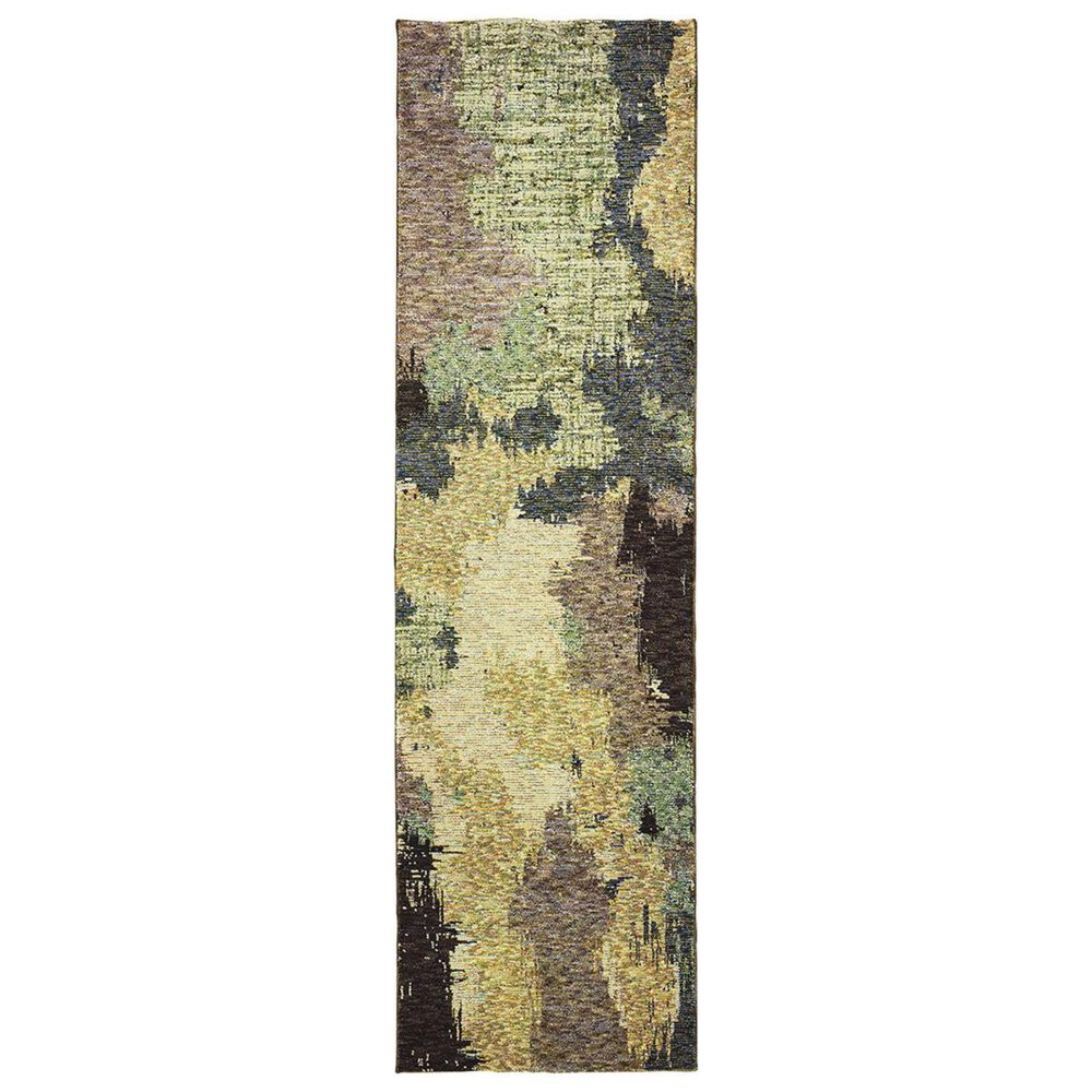 Oriental Weavers Evolution 8011B 2"3" x 8" Blue Runner, , large