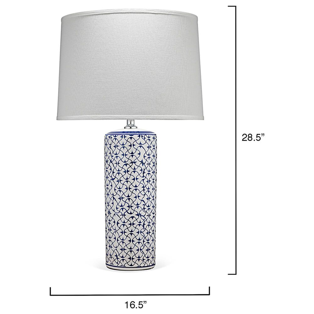 Splendor Living Ashtonleigh Table Lamp in Blue and White, , large