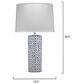 Splendor Living Ashtonleigh Table Lamp in Blue and White, , large