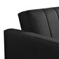 Lifestyle Solutions Foxtrox Covertible Sofa in Black Fabric, , large