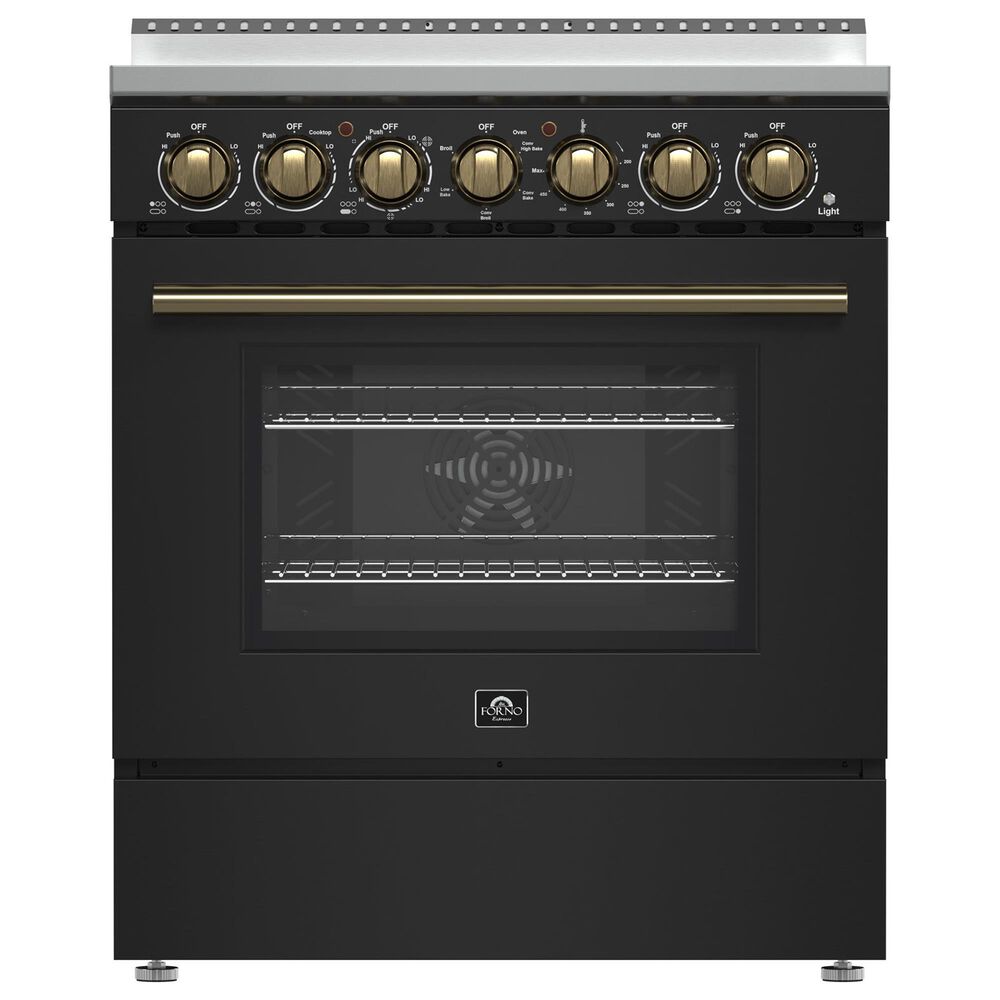 Forno Paolo 30" Freestanding Electric Range in Black, , large