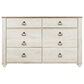 Ashley Willowton 4-Piece Twin Storage Bedroom Set in Whitewash, , large