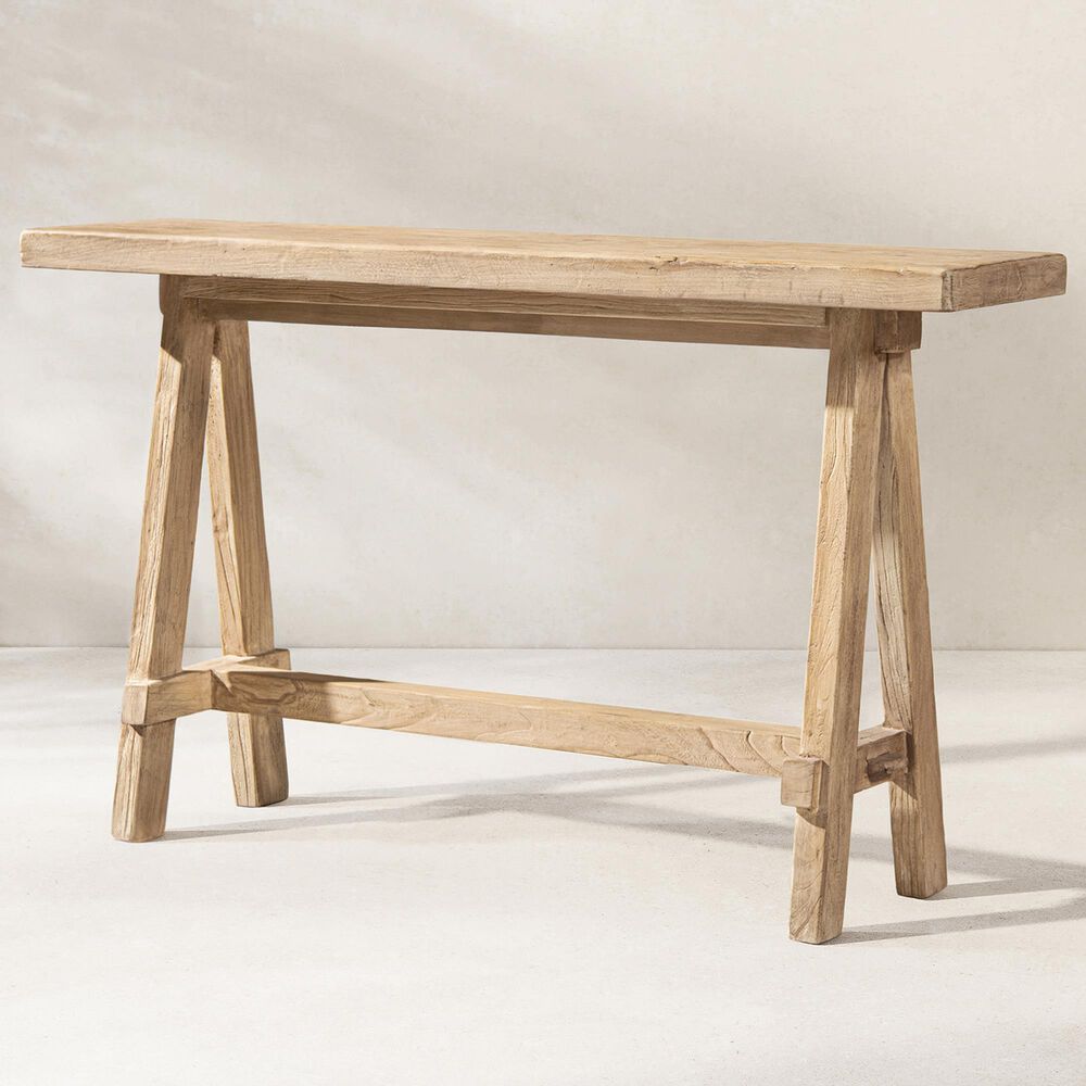 Jennifer Taylor Home Hawthorne 60" Console Table in Heritage Light Natural Brown, , large
