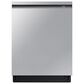 Samsung 2-Piece 24" Built-In Pocket Handle Dishwasher in Fingerprint Resistant Stainless Steel with Jet 60 Pet Cordless Stick Vacuum, , large
