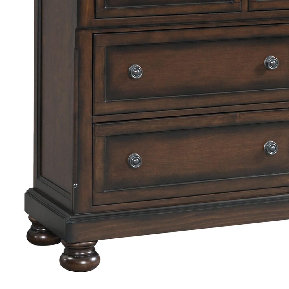 Mayberry Hill Kingston 4-Piece Queen Bedroom Set in Rich Walnut, , large