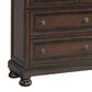 Mayberry Hill Kingston 4-Piece Queen Bedroom Set in Rich Walnut, , large