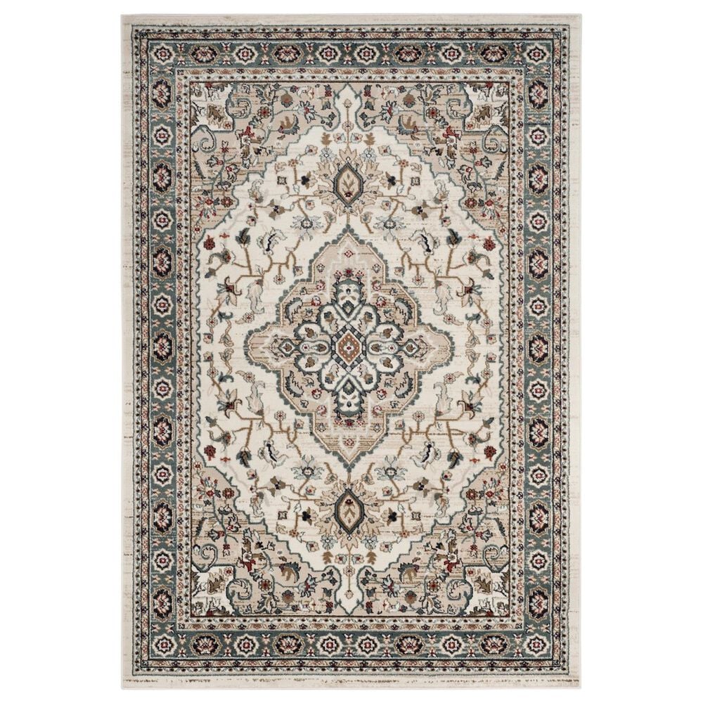 Safavieh Lyndhurst 5"3" x 7"6" Cream and Beige Area Rug, , large