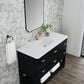 James Martin Vanities Lucian 48" Single Vanity in Carbon Oak with 3 cm White Zeus Quartz Top, , large