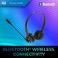 Adesso Stereo Bluetooth Headset with Microphone and Charging Dock in Black, , large