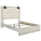 Ashley Cambeck 3 Piece Queen Bedroom Set in Whitewash with Slat Panel Bed and 2 Nightstands, , large