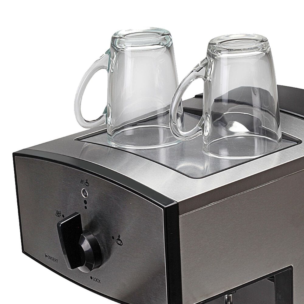 Jura 42 Oz EC50 Pump Espresso and Cappuccino Machine in Stainless Steel, , large