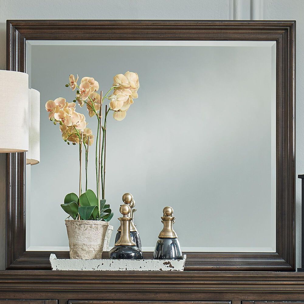 Liberty Furniture Big Valley 6-Drawer Dresser and Mirror in Brownstone, , large