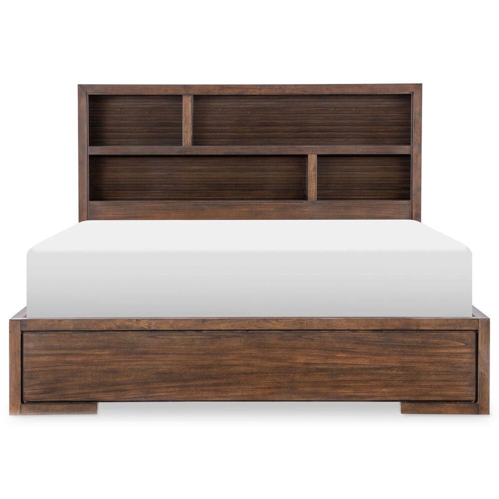 Legacy Classic Architect 3-Piece King Bookcase Bedroom Set in Onyx with LED Lighting, , large