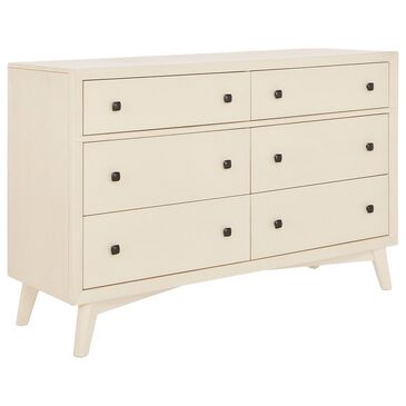 Evolur Antilia 6-Drawer Double Dresser in Vanilla Bean, , large