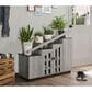 Furniture of America Lewis Shoe Storage Cabinet in Vintage Grey, , large