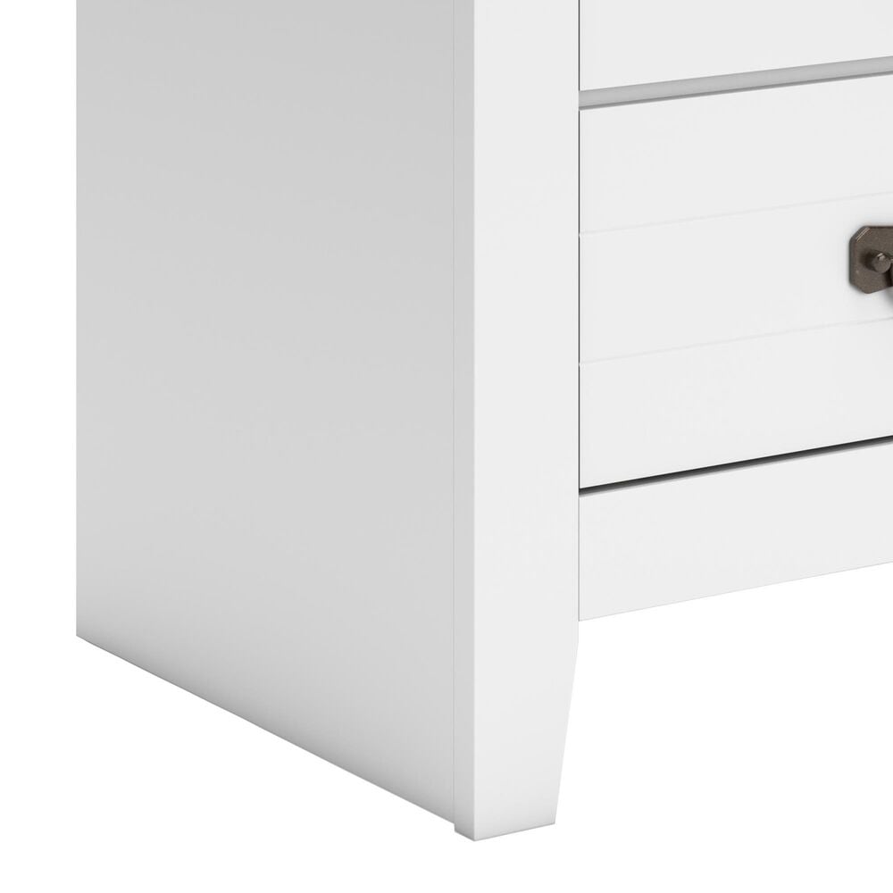 Ashley Binterglen 4-Piece King Panel Bedroom Set in White, , large