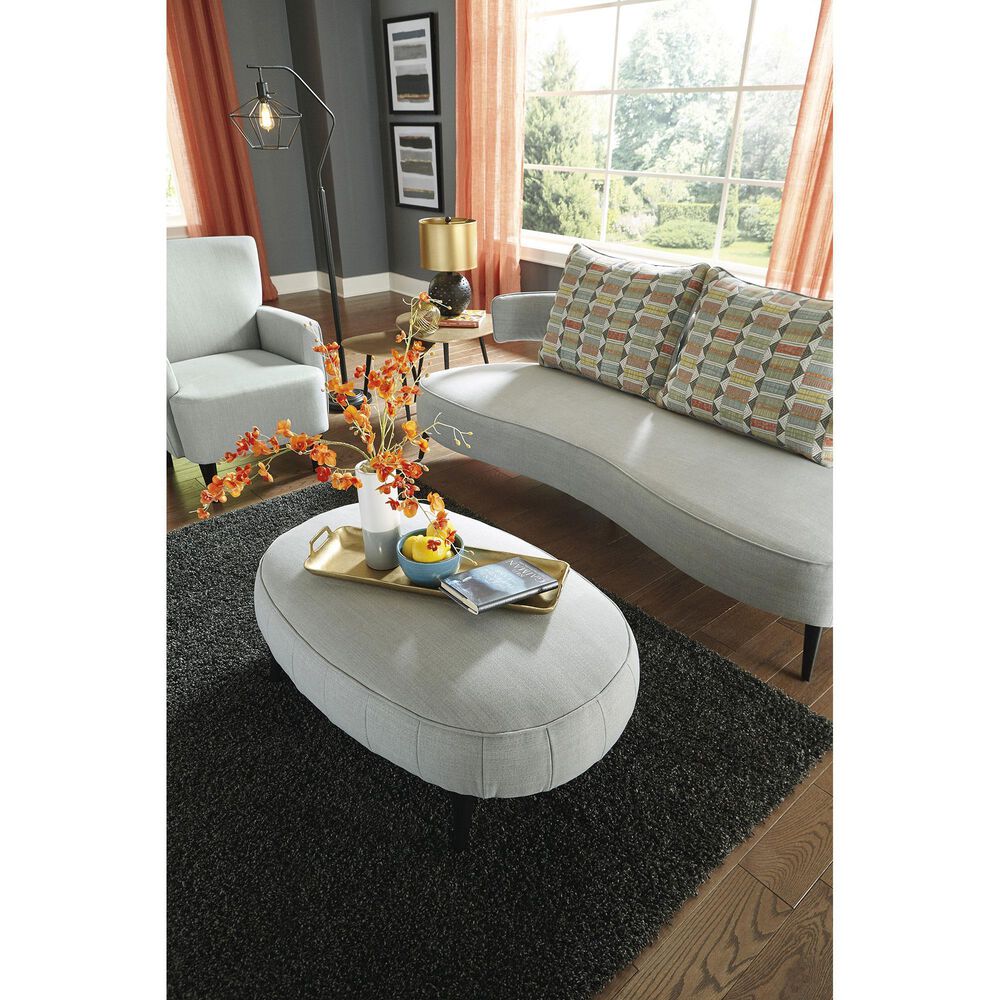 Ashley Hollyann Oversized Accent Ottoman in Gray, , large