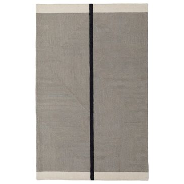 Feizy Rugs Maguire Gray and Black 5" x 8" Area Rug, , large