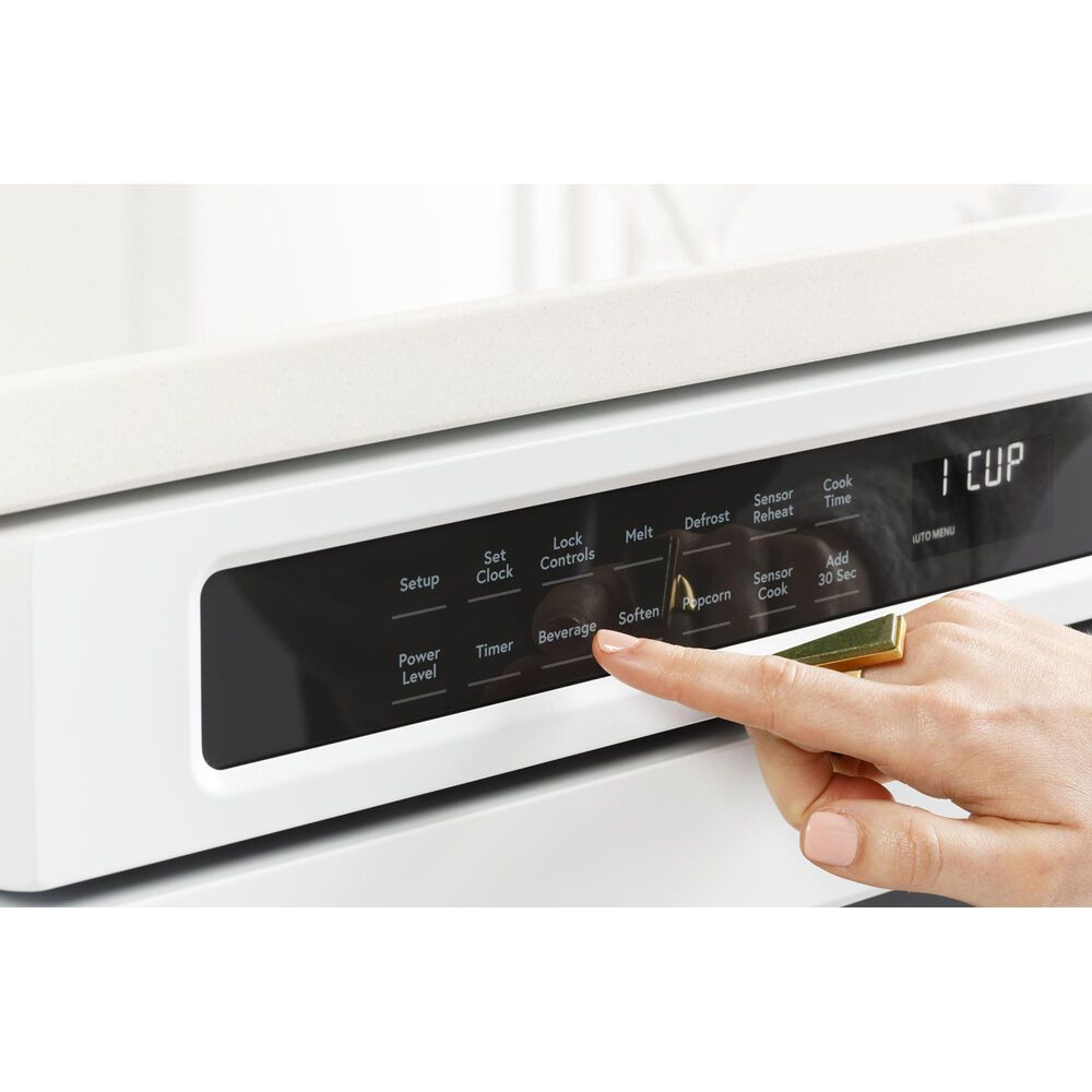 Cafe 24&quot; Built-In Microwave in Matte White, , large