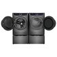 Electrolux 4.5 Cu. Ft. SmartBoost Front Load Washer and 8.0 Cu. Ft. Electric Dryer Laundry Pair with Pedestal in Titanium, , large