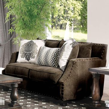 Furniture of America Abby Sofa in Brown, , large