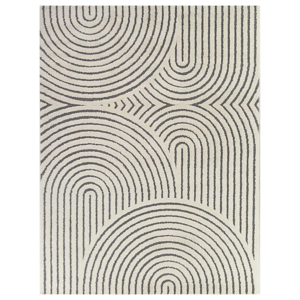 Balta Rugs Caserio 8"9" x 12" Cream and Grey Area Rug, , large