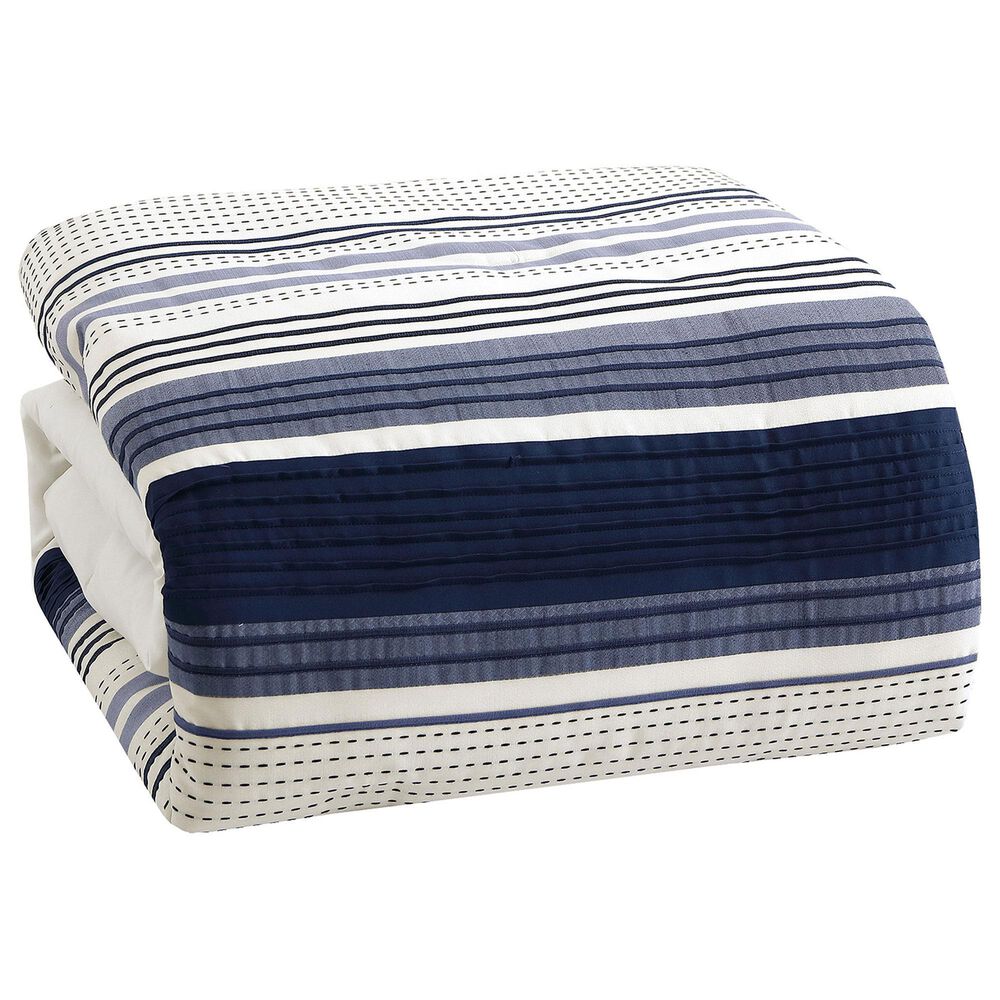 Hallmart Collectibles Adriel 5-Piece King Comforter Set in Blue and White, , large