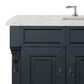 James Martin Vanities Brookfield 48" Single Bathroom Vanity in Antique Black with 3 cm Eternal Jasmine Pearl Quartz Top and Rectangle Sink, , large