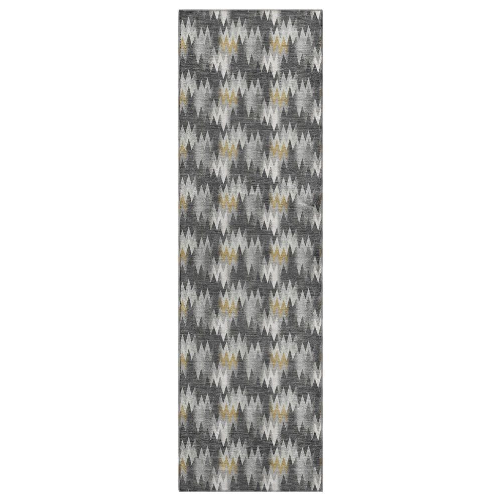 Dalyn Rug Company Soft Essentials Chevron Graphite 2"3" x 7"6" Runner, , large