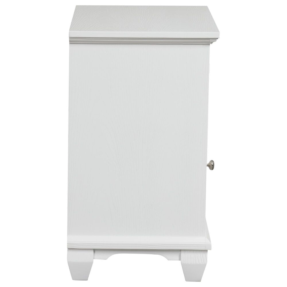 New Heritage Jamestown 5-Piece King Bedroom Set in White Brushed, , large