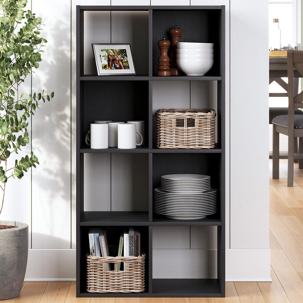 Ashley Langdrew 8-Cube Organizer in Matte Black, , large