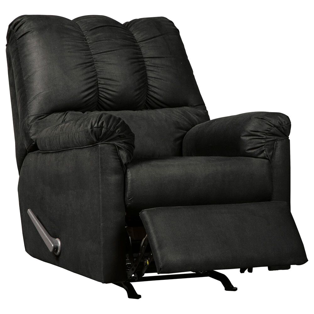 Ashley Darcy Manual Rocker Recliner in Black, , large